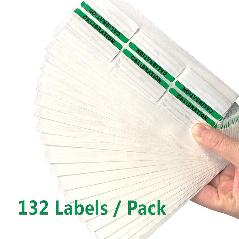 Besttile Calibration Stickers,Green Black Word Calibration Labels, Self Laminating Protects Your Writing from Smearing,Tampering and Abrasion,Perfect for NIST, ISO Calibrate Equipment-132 Labels/Pack - Image 5